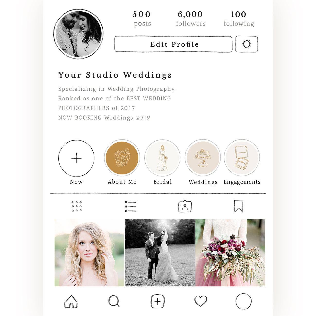 Instagram Story Highlights Icons – Wedding vol 1 - Oh Snap Boutique