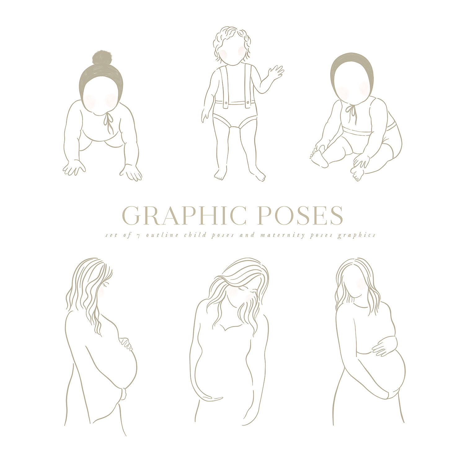 Simple Poses Graphics - Oh Snap Boutique