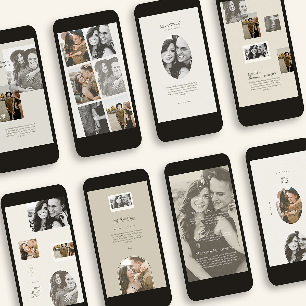 Oval Rose IG Story Templates Canva PS Oh Snap Boutique