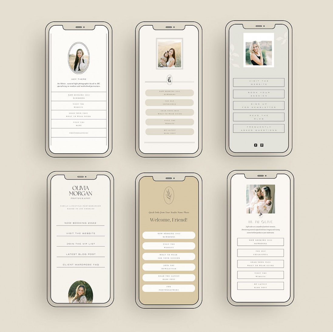 Canva Only IG Bio Link Templates vol1 - Oh Snap Boutique