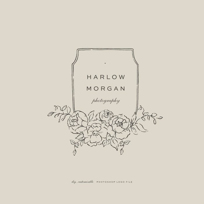 Harlow-Morgan-Diy-Premade-Logo-Design