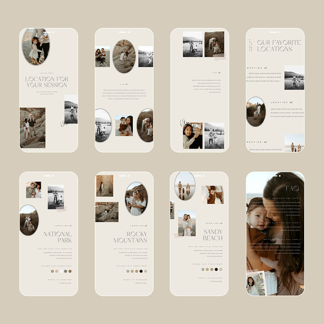 Paper Frames IG Story Templates PS + Canva - Oh Snap Boutique