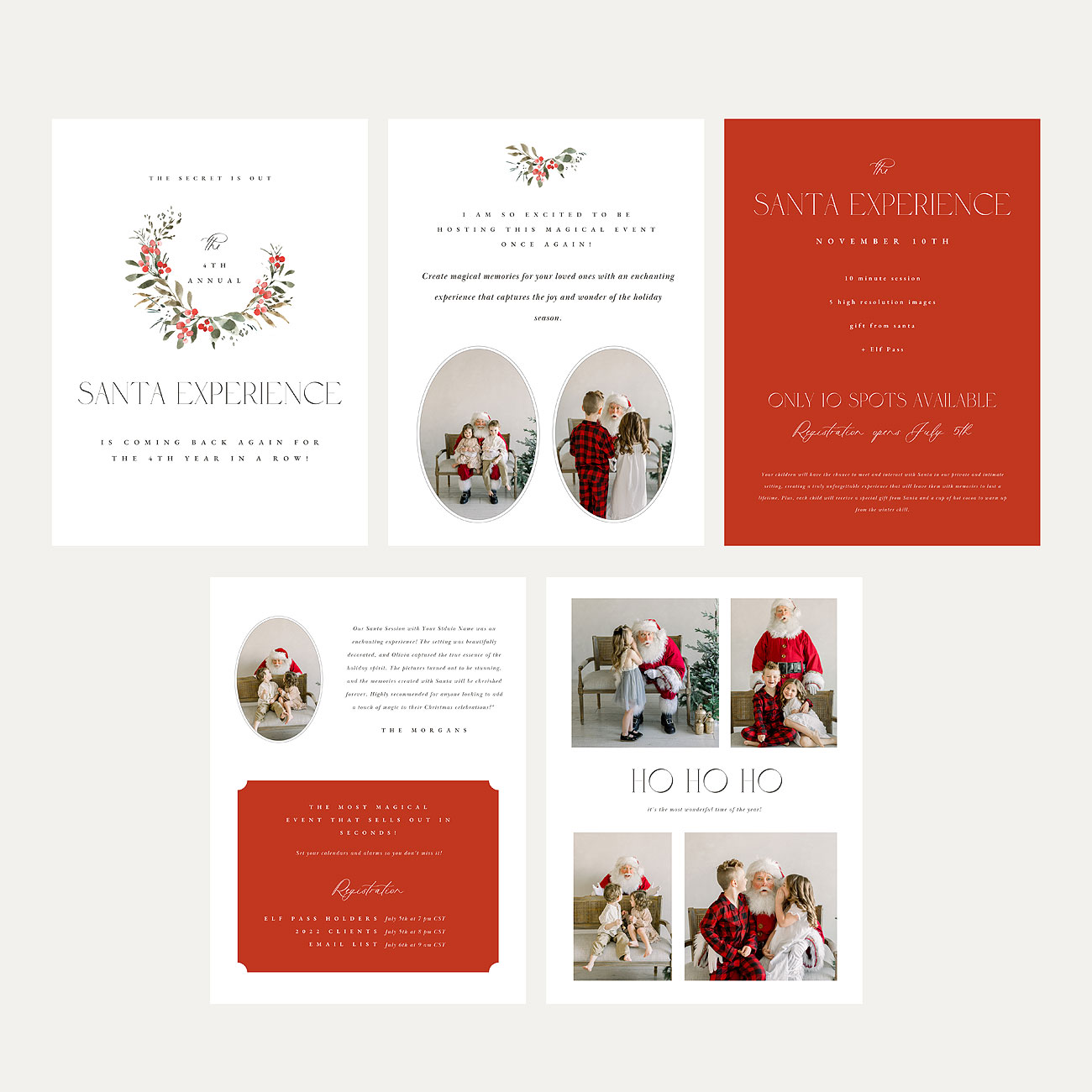 Santa Experience Email Canva Template 1 Oh Snap Boutique